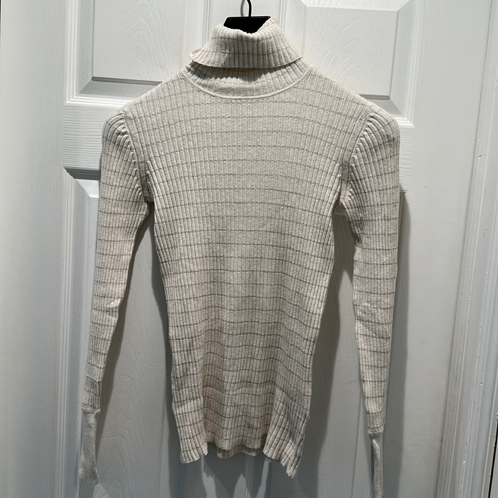 Gap Striped Gold Turtleneck Size XS